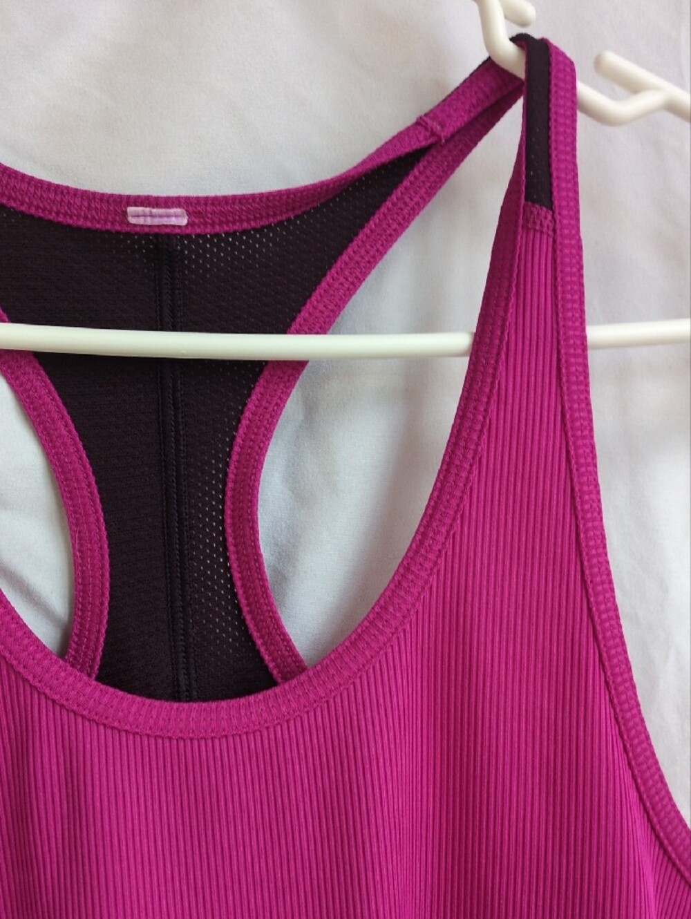 Under Armour Magenta Ribbed Racerback Tank - Picture 4 of 6